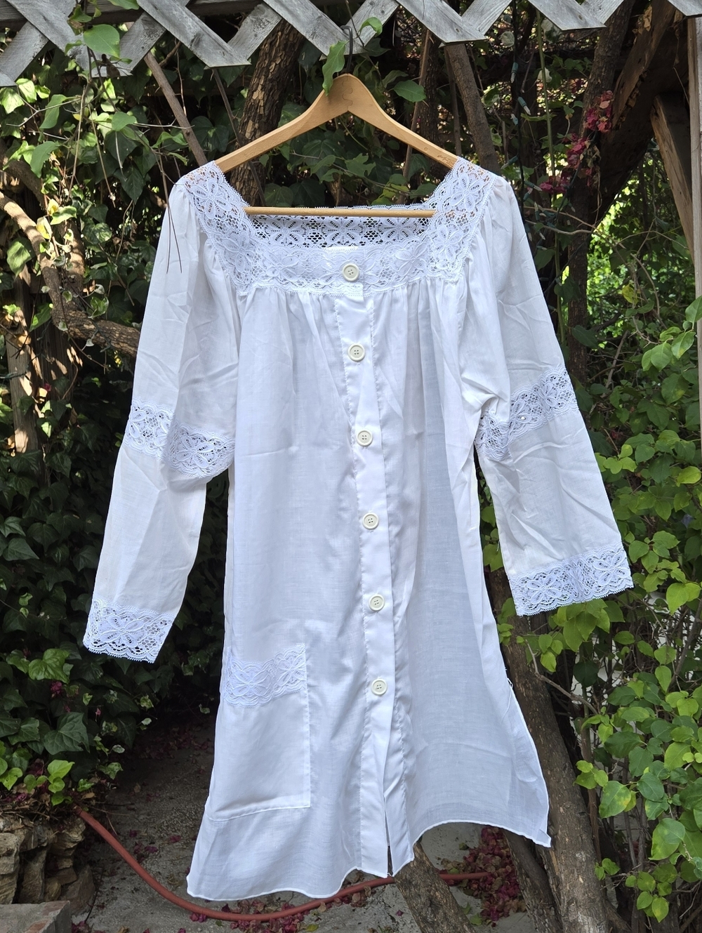 🎈Sale! Vintage 80s White Dress L